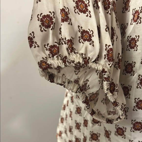 Lane Bryant Floral Button Down Blouse Plus Size 14/16 Top Long Balloonsleeve NWT - Picture 5 of 14